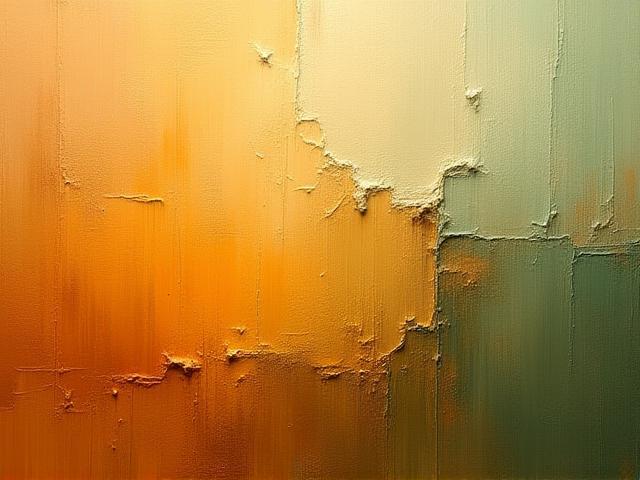 Quadro astratto con tonalità terrose e texture marcate
